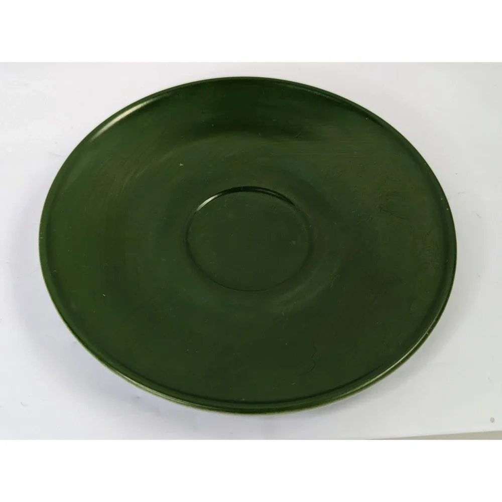 Hazel Atlas‎ Green Saucer Plate